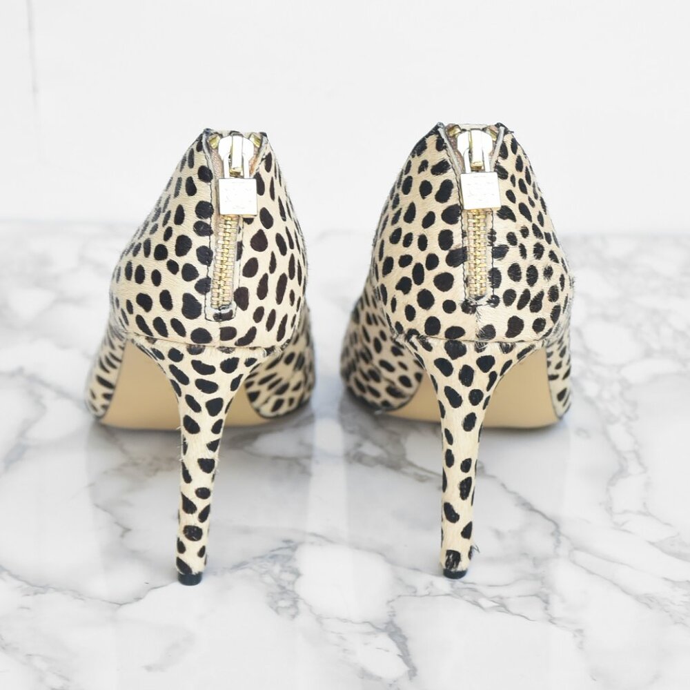 NWOT Ann Taylor Cheetah Liz Zipper Heel 8 - Picture 4 of 8